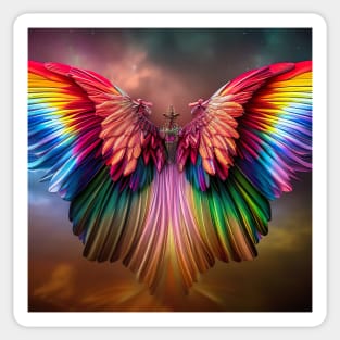 Rainbow wings Sticker